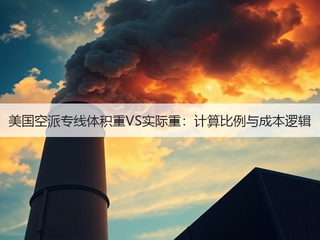 美国空派专线体积重VS实际重：计算比例与成本逻辑(图3)