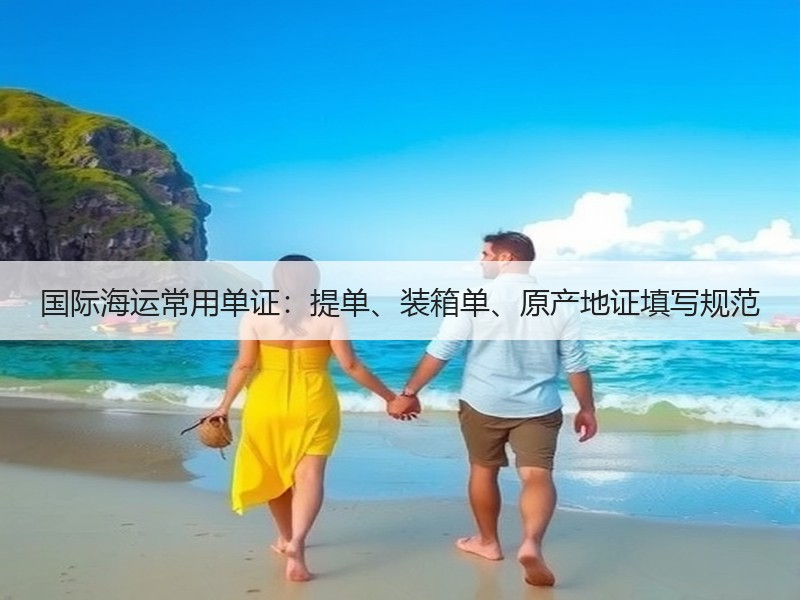 国际海运常用单证:提单、装箱单、原产地证填写规范 国际海运常用单证:提单、装箱单、原产地证填写规范
