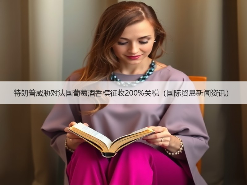 特朗普威胁对法国葡萄酒香槟征收200%关税（国际贸易新闻资讯）
