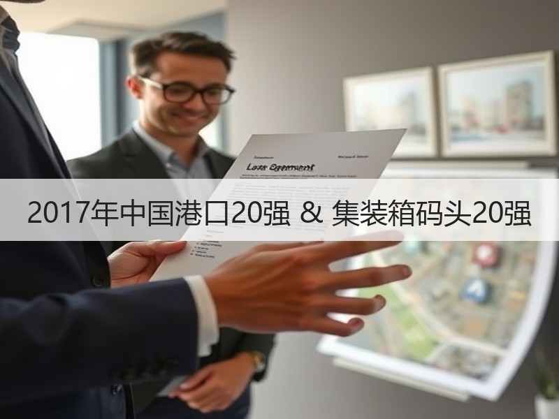 2017年中国港口20强 & 集装箱码头20强 2017年中国港口20强 & 集装箱码头20强