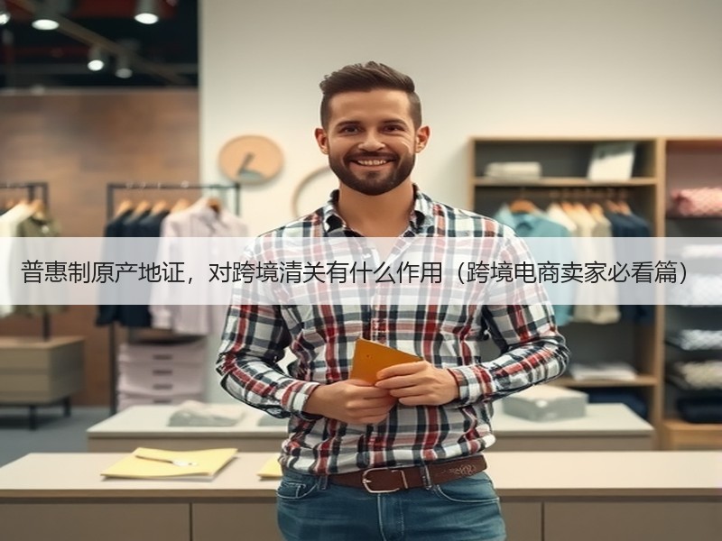 普惠制原产地证，对跨境清关有什么作用（跨境电商卖家必看篇）