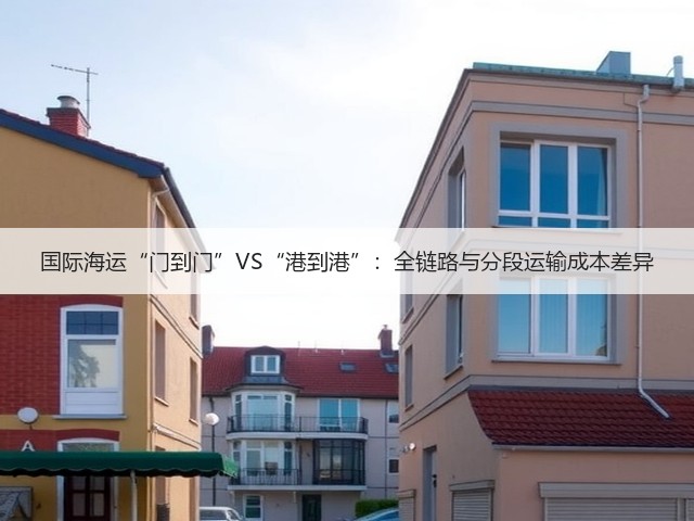 国际海运“门到门”VS“港到港”:全链路与分段运输成本差异(图1) 国际海运“门到门”VS“港到港”:全链路与分段运输成本差异(图1)