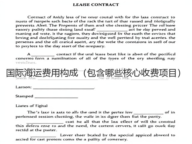 国际海运费用构成(包含哪些核心收费项目)(图1) 国际海运费用构成(包含哪些核心收费项目)(图1)