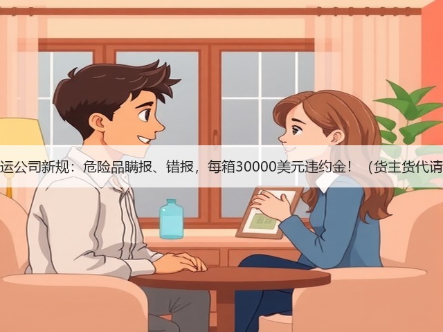 国际海运公司新规:危险品瞒报、错报,每箱30000美元违约金!(货主货代请注意)(图1) 国际海运公司新规:危险品瞒报、错报,每箱30000美元违约金!(货主货代请注意)(图1)