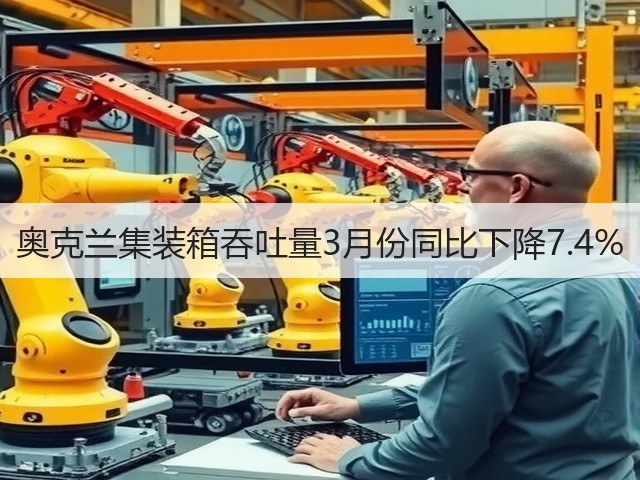 奥克兰集装箱吞吐量3月份同比下降7.4%(图1) 奥克兰集装箱吞吐量3月份同比下降7.4%(图1)