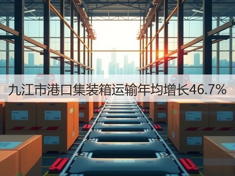 九江市港口集装箱运输年均增长46.7%