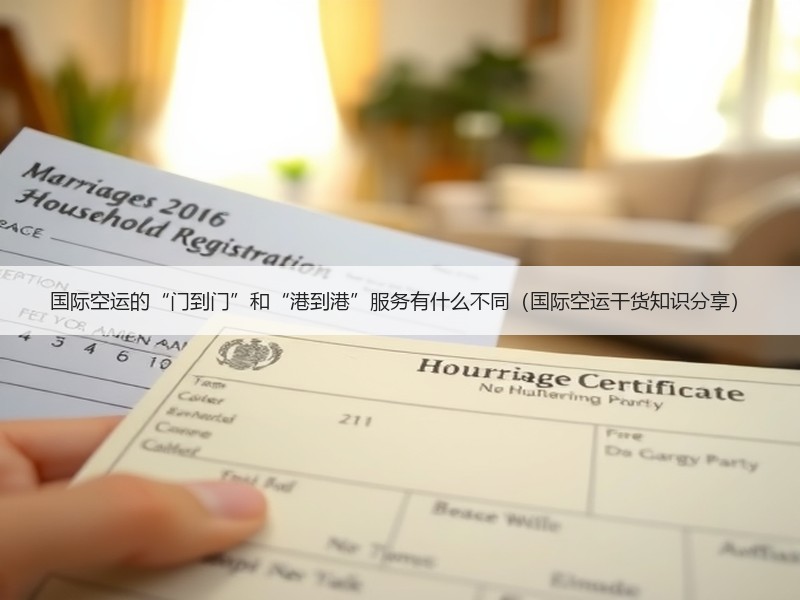 国际空运的“门到门”和“港到港”服务有什么不同（国际空运干货知识分享）