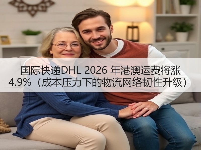 国际快递DHL 2026 年港澳运费将涨 4.9%(成本压力下的物流网络韧性升级) 国际快递DHL 2026 年港澳运费将涨 4.9%(成本压力下的物流网络韧性升级)