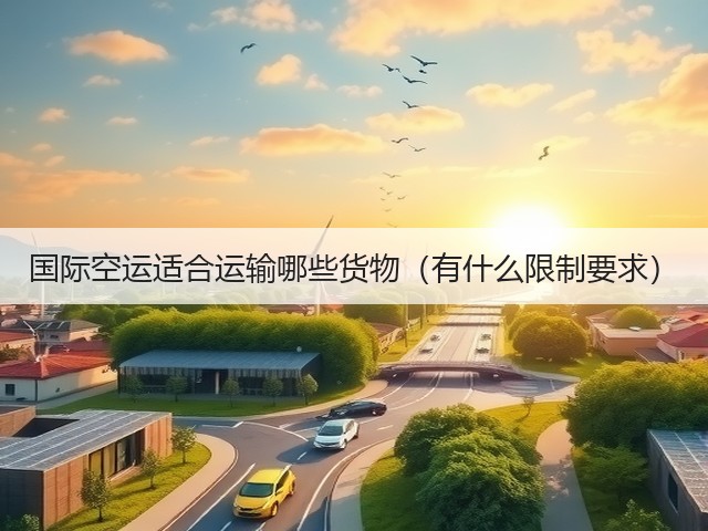 国际空运适合运输哪些货物(有什么限制要求)(图1) 国际空运适合运输哪些货物(有什么限制要求)(图1)