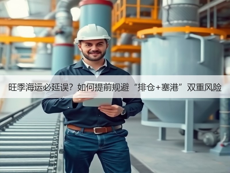旺季海运必延误?如何提前规避“排仓+塞港”双重风险 旺季海运必延误?如何提前规避“排仓+塞港”双重风险