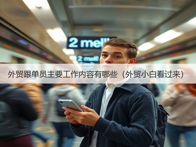 外贸跟单员主要工作内容有哪些(外贸小白看过来) 外贸跟单员主要工作内容有哪些(外贸小白看过来)