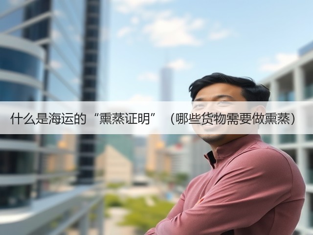 什么是海运的“熏蒸证明”(哪些货物需要做熏蒸)(图1) 什么是海运的“熏蒸证明”(哪些货物需要做熏蒸)(图1)