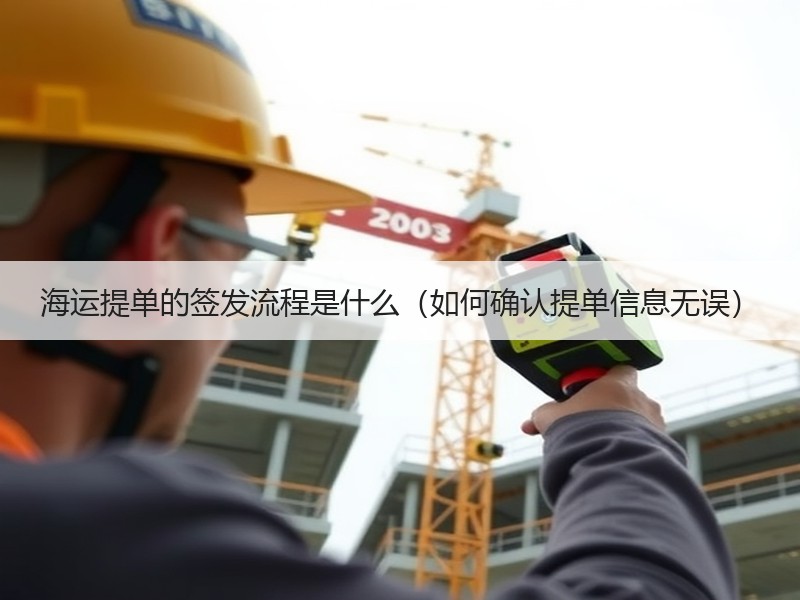 海运提单的签发流程是什么（如何确认提单信息无误）