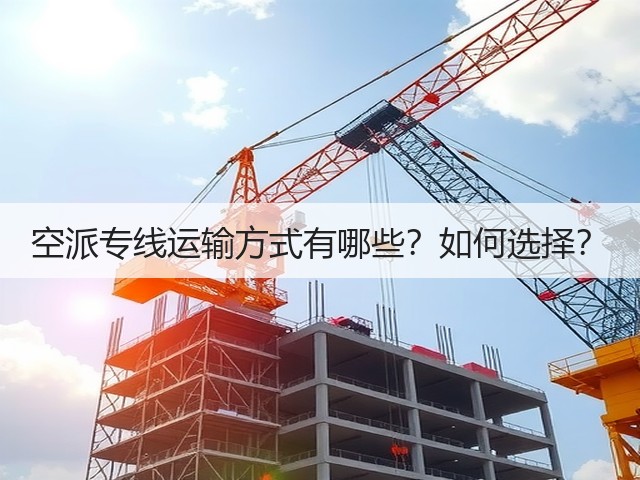 空派专线运输方式有哪些？如何选择？(图2)
