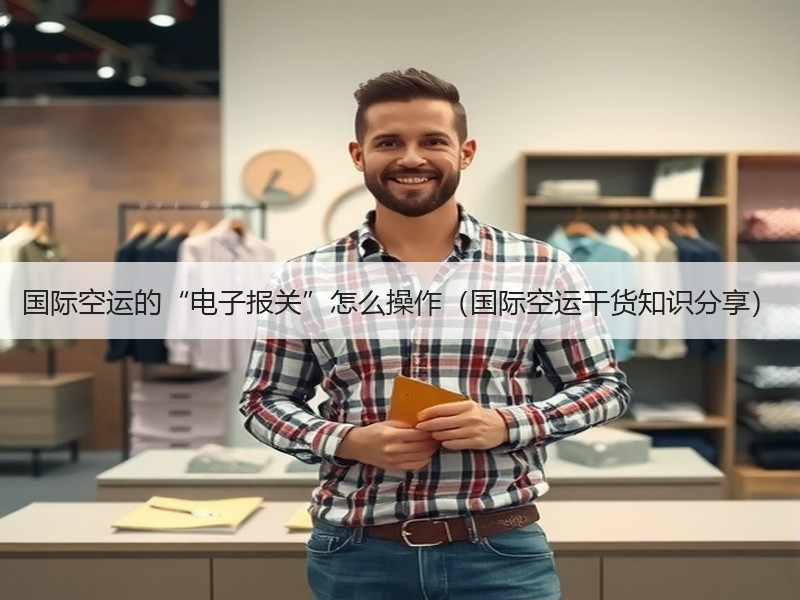 国际空运的“电子报关”怎么操作（国际空运干货知识分享）