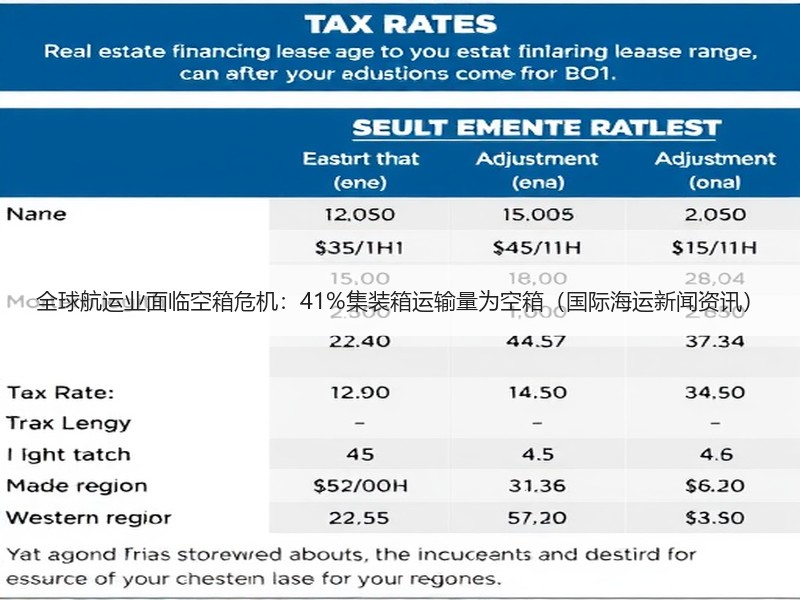全球航运业面临空箱危机:41%集装箱运输量为空箱(国际海运新闻资讯) 全球航运业面临空箱危机:41%集装箱运输量为空箱(国际海运新闻资讯)