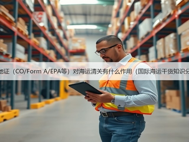 原产地证（CO/Form A/EPA等）对海运清关有什么作用（国际海运干货知识分享）(图2)