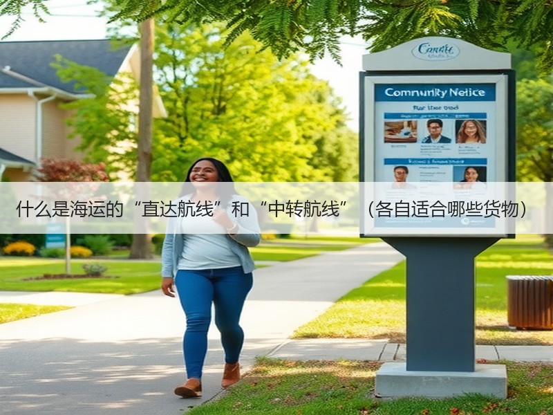 什么是海运的“直达航线”和“中转航线”（各自适合哪些货物）