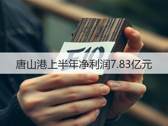 唐山港上半年净利润7.83亿元(图1) 唐山港上半年净利润7.83亿元(图1)