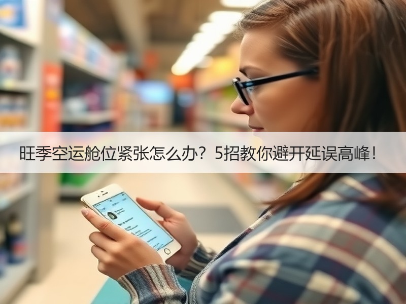 旺季空运舱位紧张怎么办？5招教你避开延误高峰！