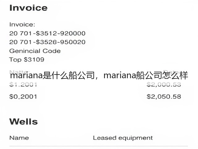 mariana是什么船公司,mariana船公司怎么样(图3) mariana是什么船公司,mariana船公司怎么样(图3)