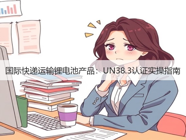 国际快递运输锂电池产品:UN38.3认证实操指南(图1) 国际快递运输锂电池产品:UN38.3认证实操指南(图1)