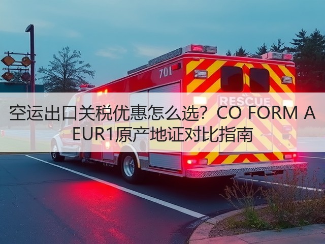空运出口关税优惠怎么选？CO FORM A EUR1原产地证对比指南(图3)