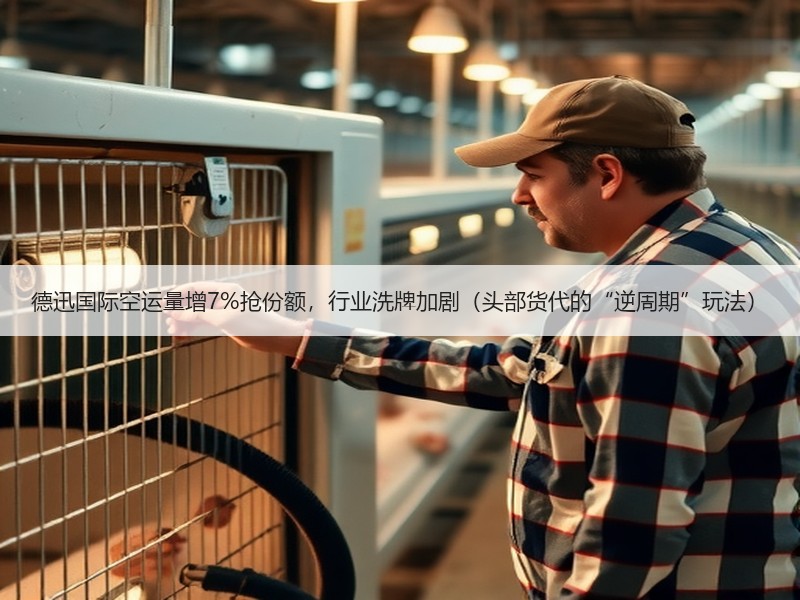 德迅国际空运量增7%抢份额，行业洗牌加剧（头部货代的“逆周期”玩法）