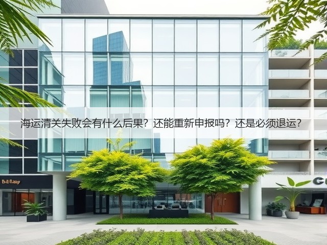 海运清关失败会有什么后果？还能重新申报吗？还是必须退运？(图2)