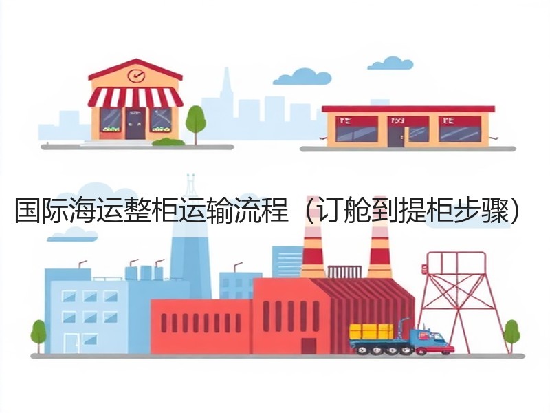 国际海运整柜运输流程（订舱到提柜步骤）