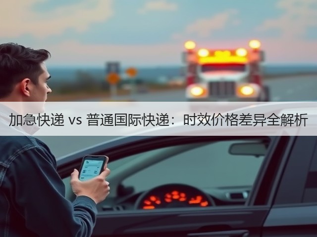加急快递 vs 普通国际快递：时效价格差异全解析(图1)