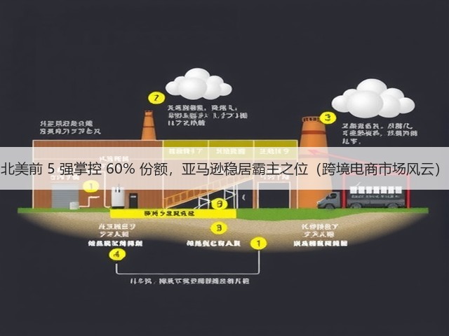 北美前 5 强掌控 60% 份额,亚马逊稳居霸主之位(跨境电商市场风云)(图2) 北美前 5 强掌控 60% 份额,亚马逊稳居霸主之位(跨境电商市场风云)(图2)