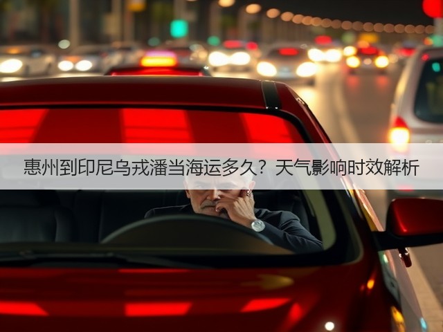 惠州到印尼乌戎潘当海运多久？天气影响时效解析(图1)