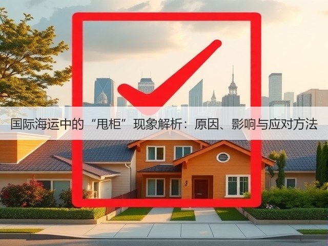 国际海运中的“甩柜”现象解析:原因、影响与应对方法(图3) 国际海运中的“甩柜”现象解析:原因、影响与应对方法(图3)