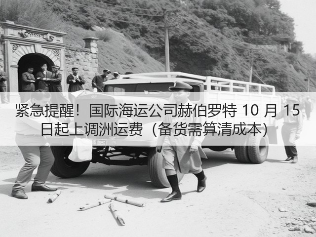 紧急提醒!国际海运公司赫伯罗特 10 月 15 日起上调洲运费(备货需算清成本)(图2) 紧急提醒!国际海运公司赫伯罗特 10 月 15 日起上调洲运费(备货需算清成本)(图2)