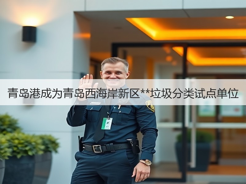 青岛港成为青岛西海岸新区**垃圾分类试点单位