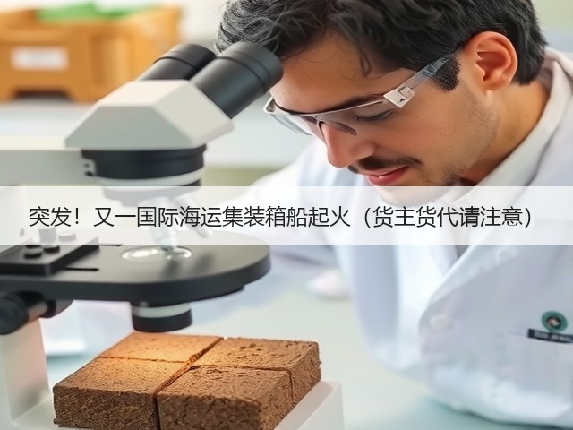 突发!又一国际海运集装箱船起火(货主货代请注意)(图1) 突发!又一国际海运集装箱船起火(货主货代请注意)(图1)