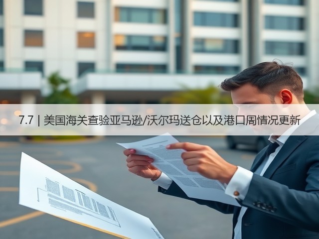 7.7 | 美国海关查验亚马逊/沃尔玛送仓以及港口周情况更新(图1) 7.7 | 美国海关查验亚马逊/沃尔玛送仓以及港口周情况更新(图1)