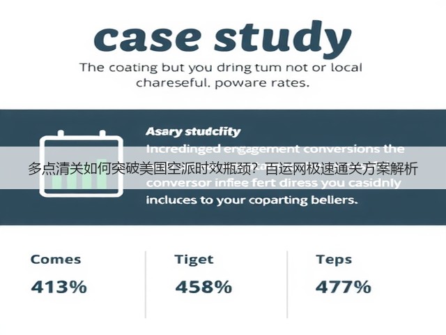多点清关如何突破美国空派时效瓶颈？百运网极速通关方案解析(图1)