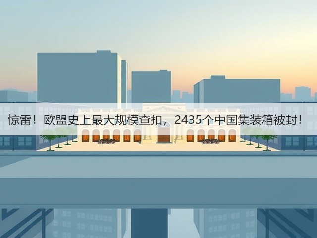 惊雷!欧盟史上最大规模查扣,2435个中国集装箱被封!(图2) 惊雷!欧盟史上最大规模查扣,2435个中国集装箱被封!(图2)