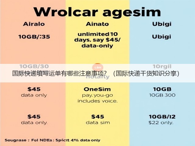 国际快递填写运单有哪些注意事项？（国际快递干货知识分享）(图2)