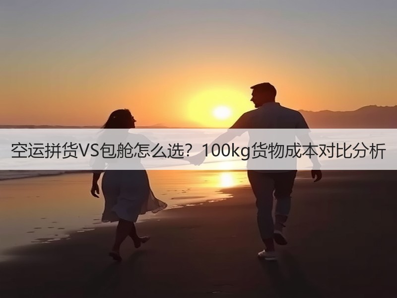 空运拼货VS包舱怎么选？100kg货物成本对比分析