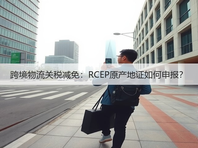 跨境物流关税减免：RCEP原产地证如何申报？(图1)