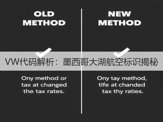 VW代码解析：墨西哥大湖航空标识揭秘(图2)