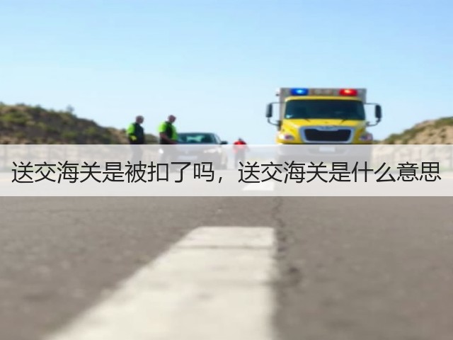送交海关是被扣了吗,送交海关是什么意思(图1) 送交海关是被扣了吗,送交海关是什么意思(图1)