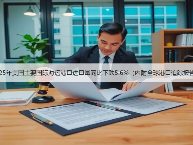 2025年美国主要国际海运港口进口量同比下跌5.6%（内附全球港口追踪报告）(图3)
