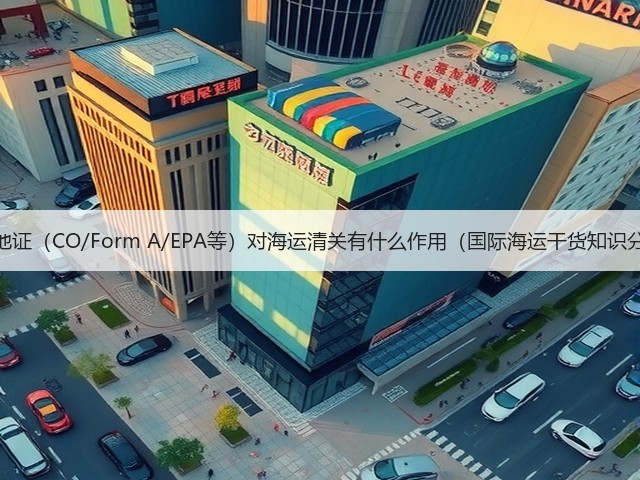 原产地证（CO/Form A/EPA等）对海运清关有什么作用（国际海运干货知识分享）(图3)
