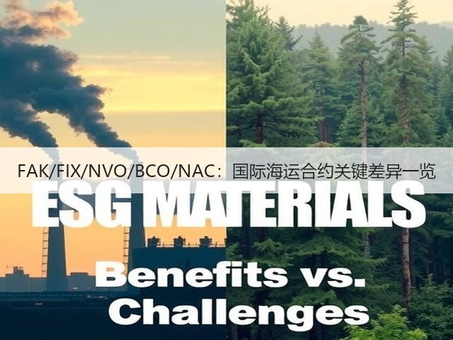 FAK/FIX/NVO/BCO/NAC:国际海运合约关键差异一览(图1) FAK/FIX/NVO/BCO/NAC:国际海运合约关键差异一览(图1)