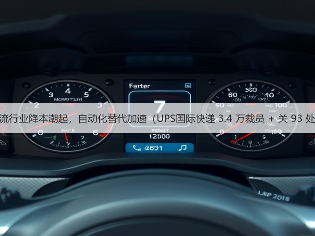 国际物流行业降本潮起,自动化替代加速(UPS国际快递 3.4 万裁员 + 关 93 处设施)(图1) 国际物流行业降本潮起,自动化替代加速(UPS国际快递 3.4 万裁员 + 关 93 处设施)(图1)