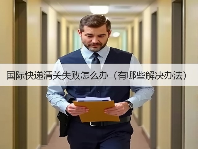 国际快递清关失败怎么办（有哪些解决办法）(图2)